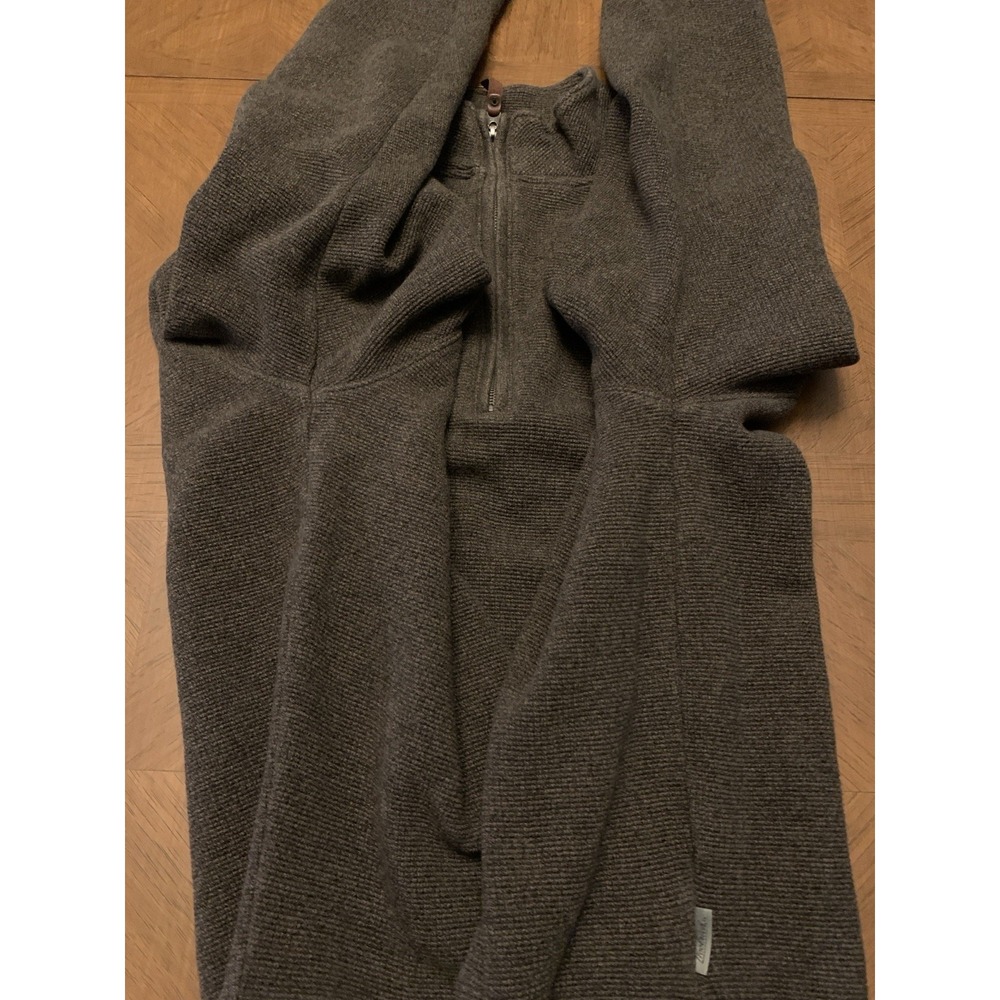 Woolrich Quarter Zip Pullover Sweater Men's XL Brown *materials tag is missing - Picture 13 of 16